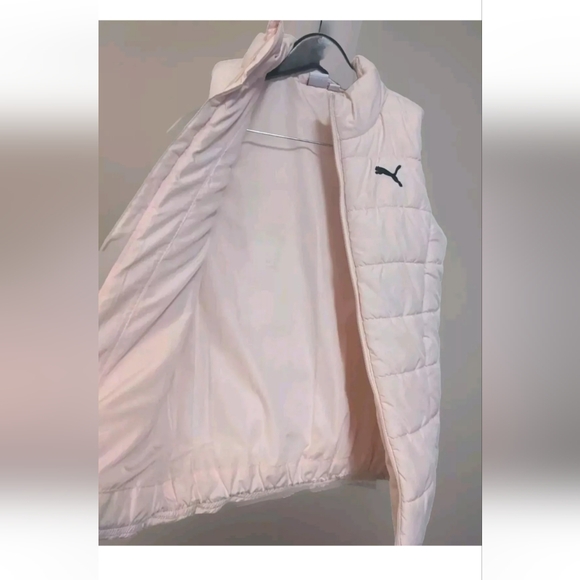 Puma vest women's size 10 Medium puffer Pink M - Picture 5 of 11